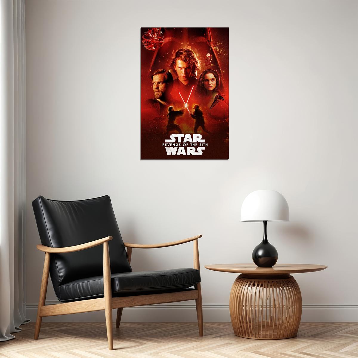 Star Wars Iii Revenge Of The Sith 2005 Movie Poster Wall Art Print Home Wall Decor