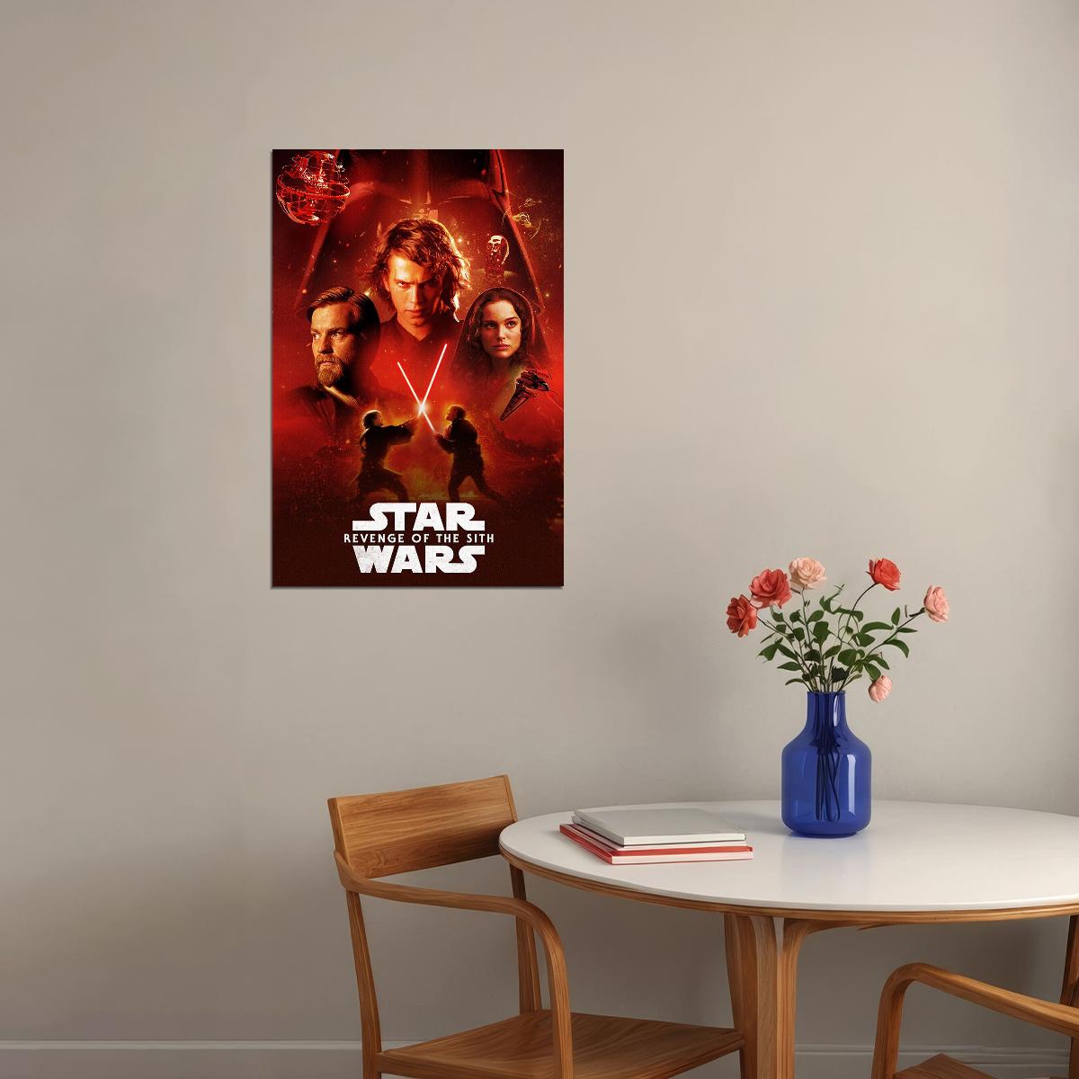 Star Wars Iii Revenge Of The Sith 2005 Movie Poster Wall Art Print Home Wall Decor