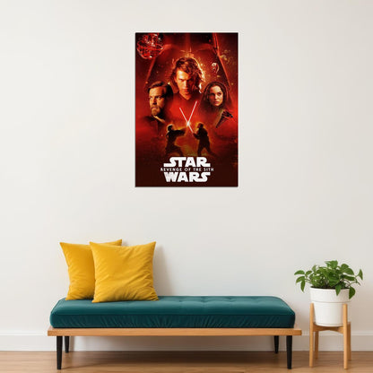 Star Wars Iii Revenge Of The Sith 2005 Movie Poster Wall Art Print Home Wall Decor