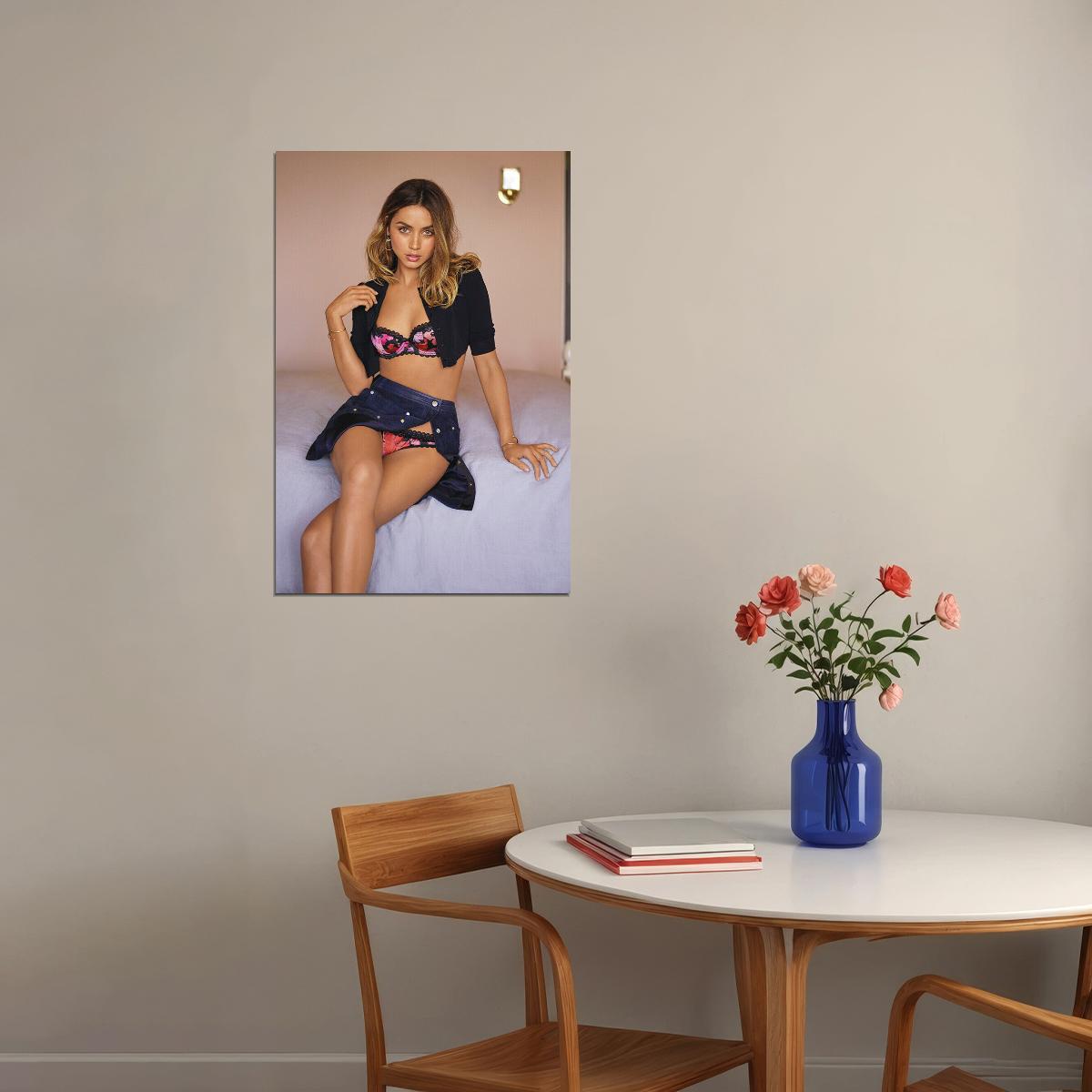 Ana De Armas Beautiful Cuba Actor Star Poster Wall Art Print Home Wall Decor