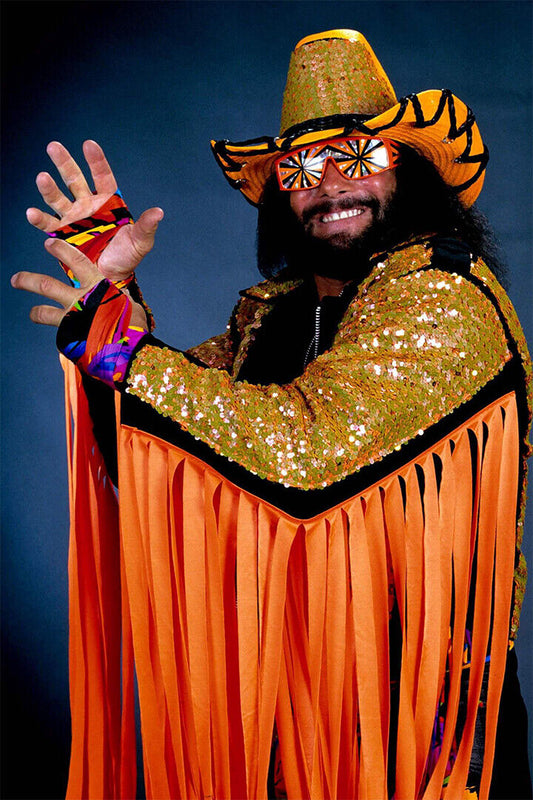 Macho Man Randy Savage 80's Illustration Poster Wall Art Print Home Wall Decor