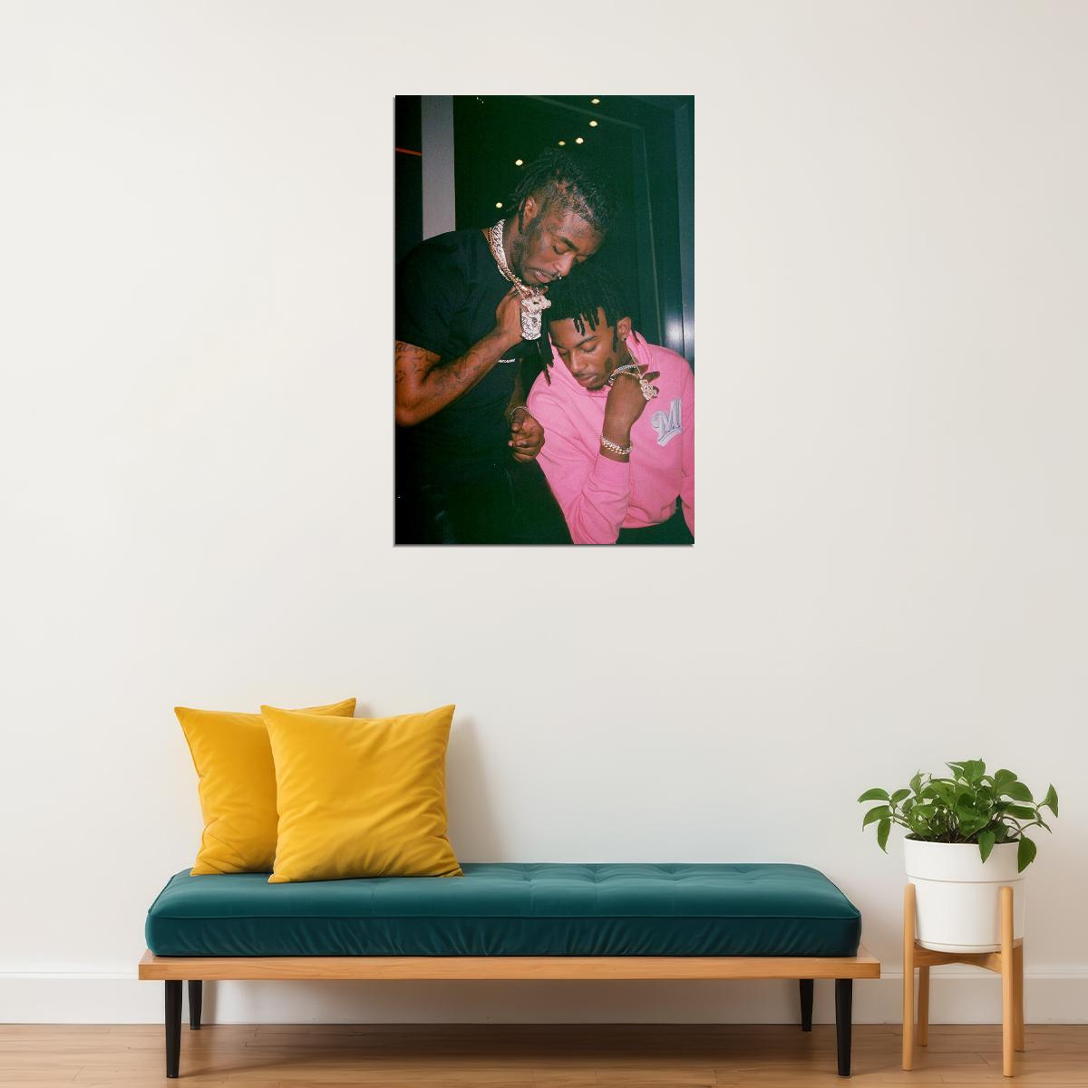 Playboi Carti And Lil Uzi Vert Rap Hip Hop Singer Star Poster Wall Art Print Home Wall Decor