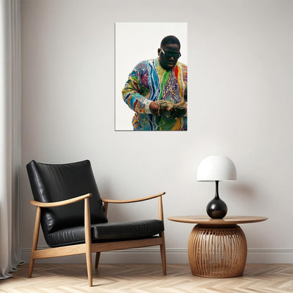 Notorious B.i.g Biggie Smalls Smoking Rap Poster Wall Art Print Home Wall Decor