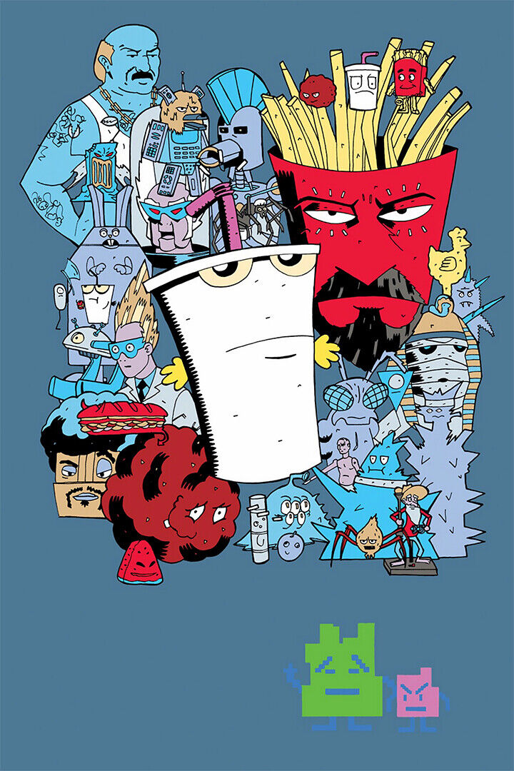 Aqua Teen Hunger Force Animated Series Poster Wall Art Print Home Wall Decor