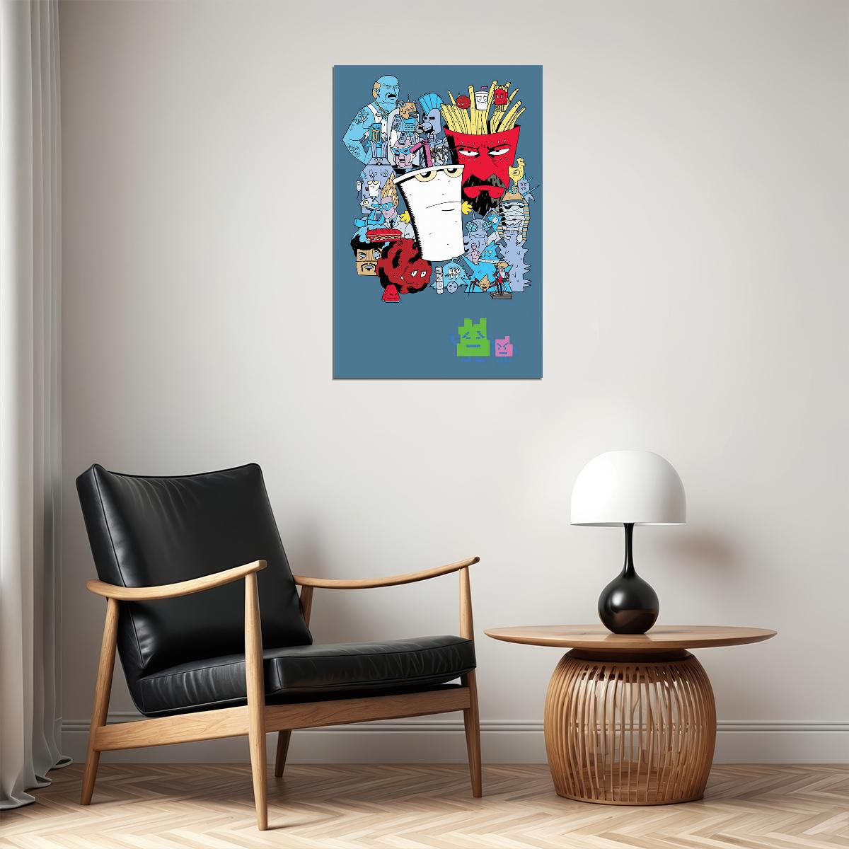 Aqua Teen Hunger Force Animated Series Poster Wall Art Print Home Wall Decor