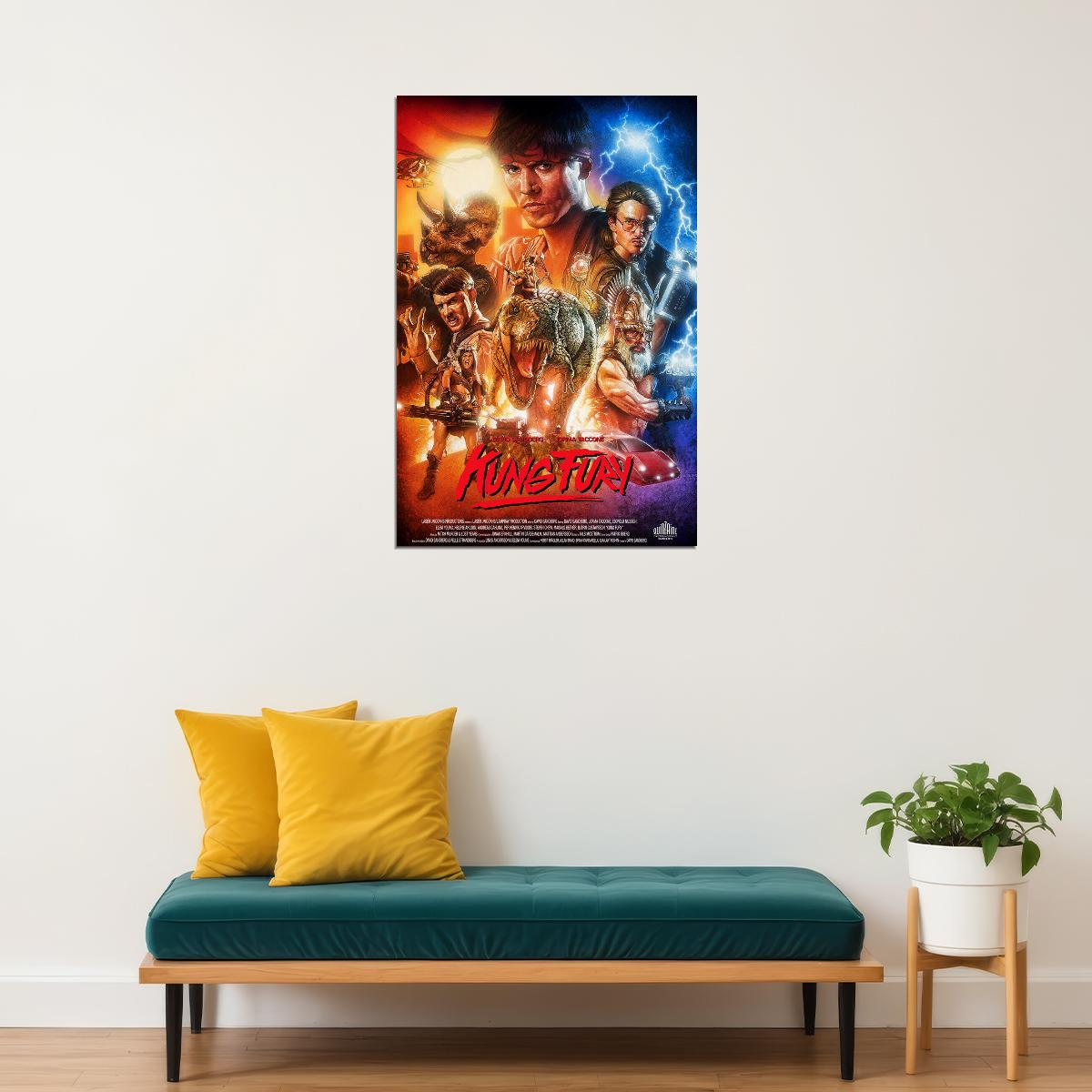 Kung Fury Movie Action Comedy Poster Wall Art Print Home Wall Decor