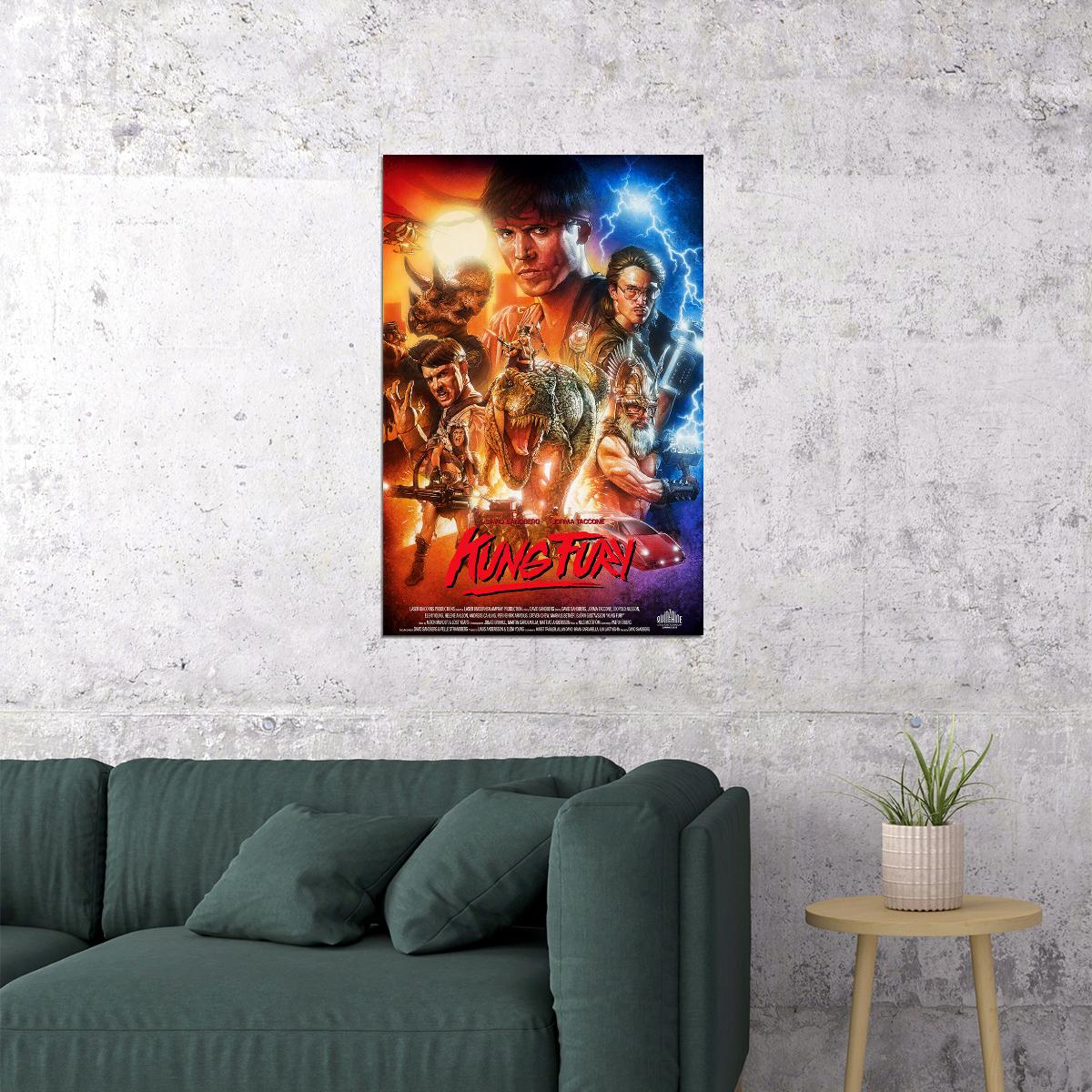 Kung Fury Movie Action Comedy Poster Wall Art Print Home Wall Decor