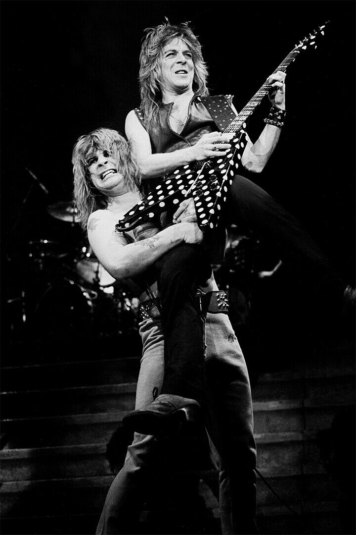 Ozzy Osbourne And Randy Rhoads Poster Wall Art Print Home Wall Decor