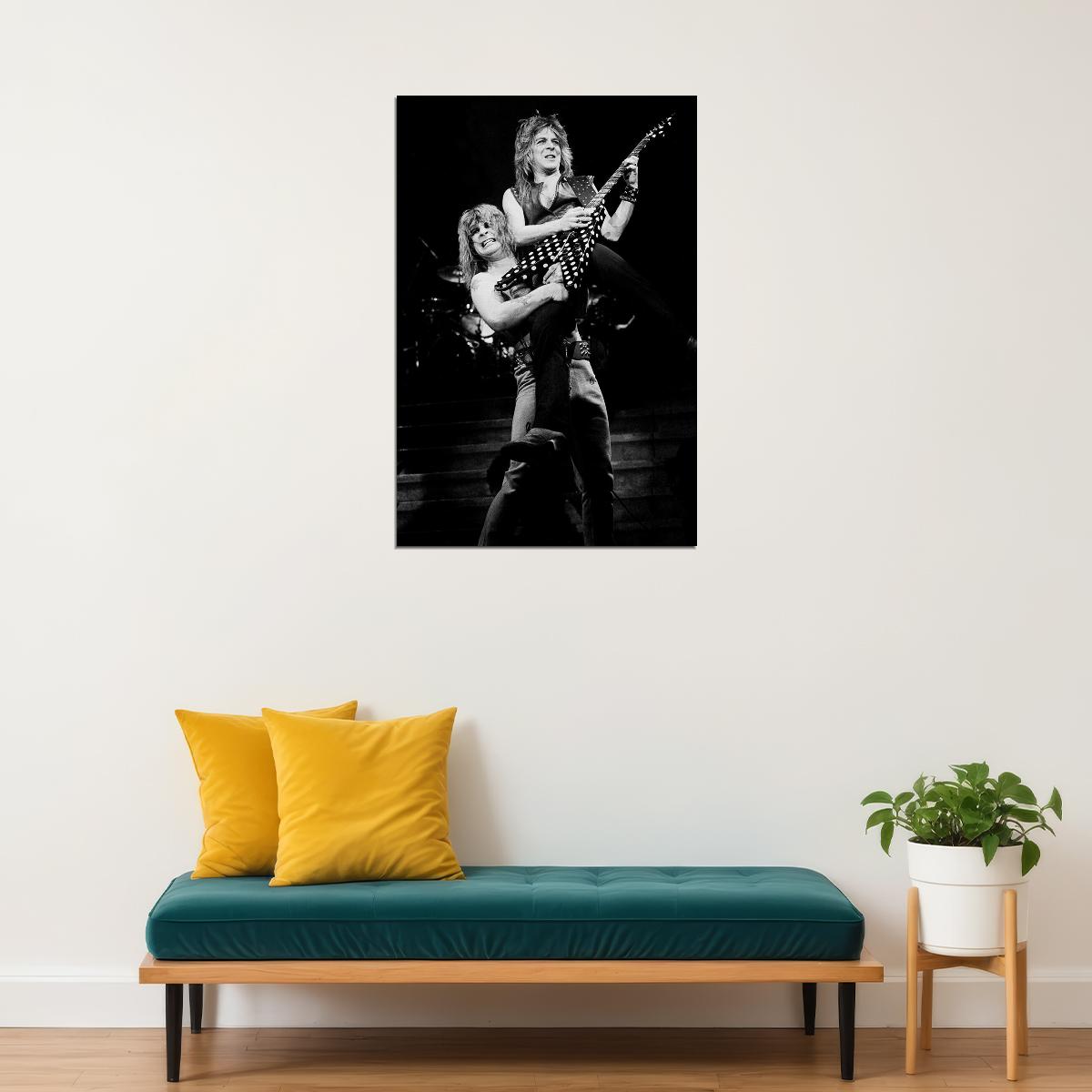 Ozzy Osbourne And Randy Rhoads Poster Wall Art Print Home Wall Decor