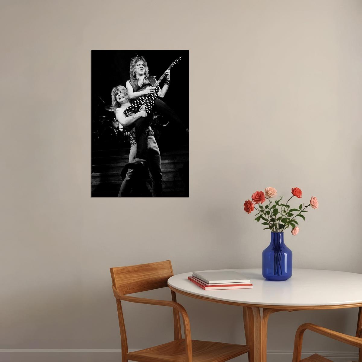 Ozzy Osbourne And Randy Rhoads Poster Wall Art Print Home Wall Decor