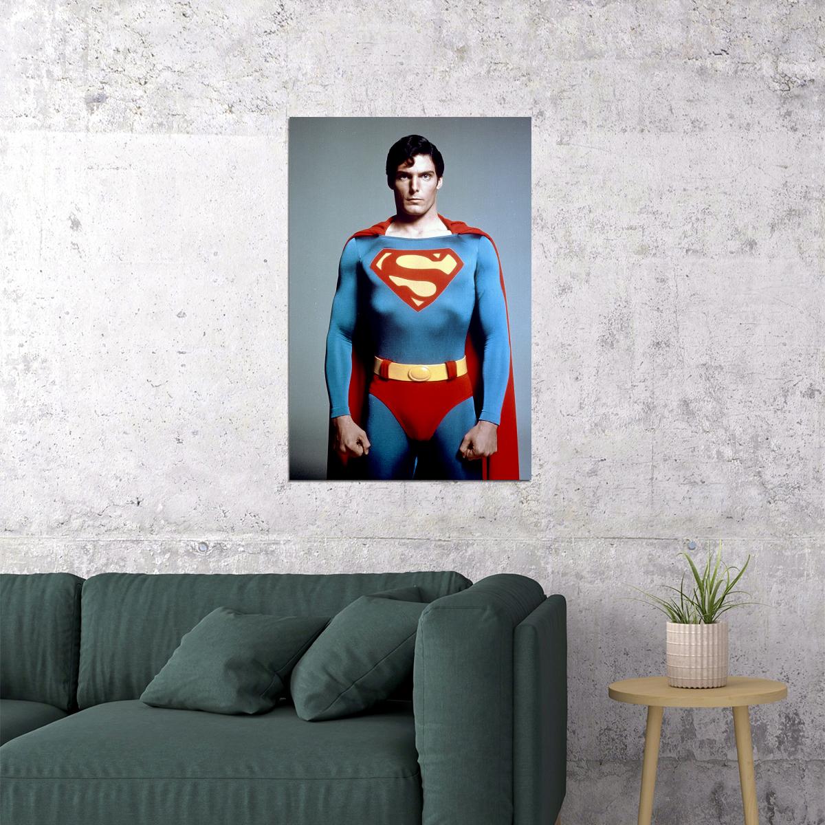 Christopher Reeve As Superman Poster Wall Art Print Home Wall Decor