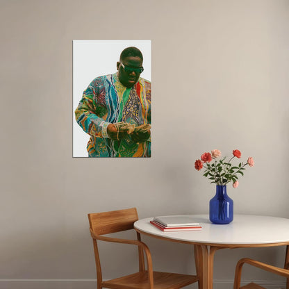 The Notorious Big Biggie Counting Money Poster Wall Art Print Home Wall Decor