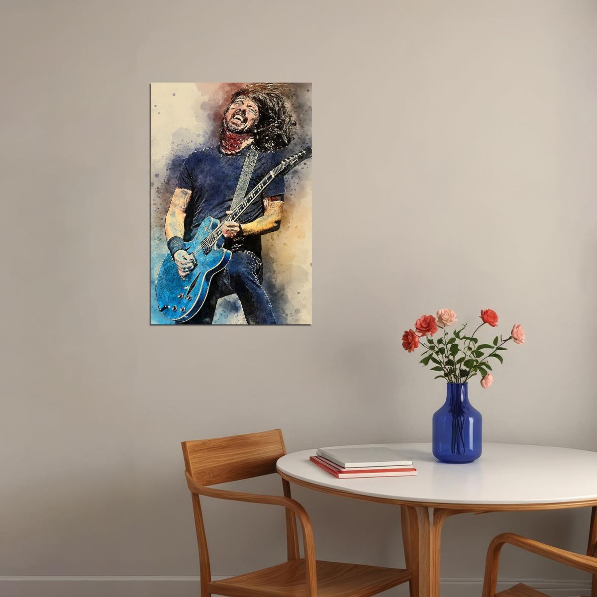 Dave Grohl Dr. G Musician Artist Poster Wall Art Print Home Wall Decor