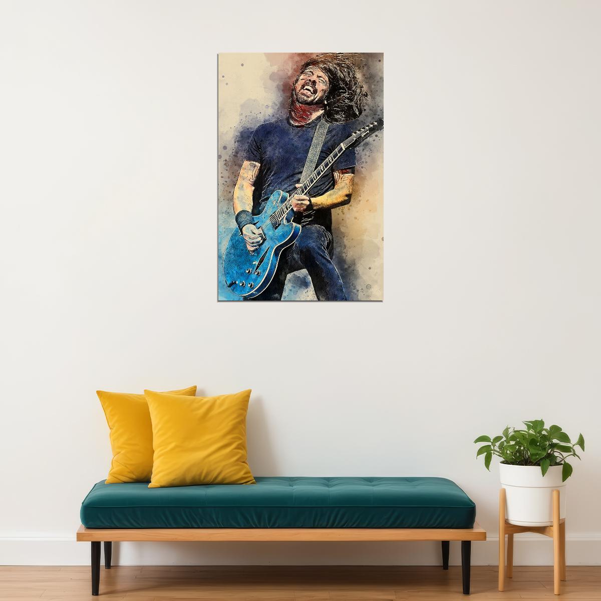 Dave Grohl Dr. G Musician Artist Poster Wall Art Print Home Wall Decor