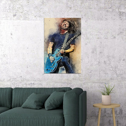 Dave Grohl Dr. G Musician Artist Poster Wall Art Print Home Wall Decor