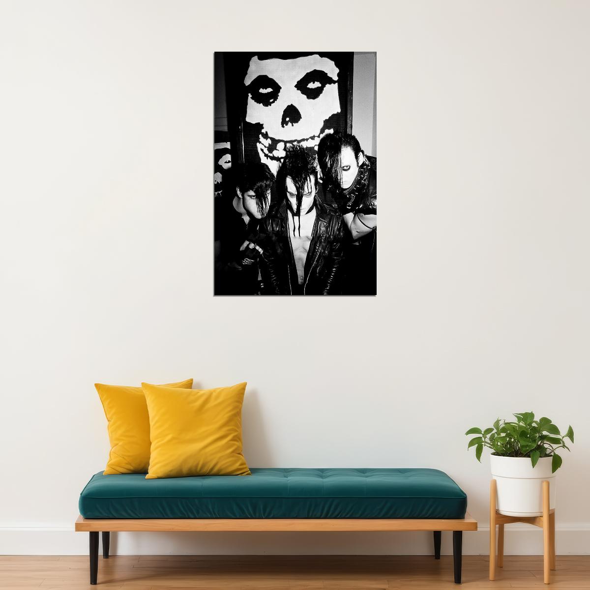 The Misfits Rock Music Band Rock Group Star Poster Wall Art Print Home Wall Decor