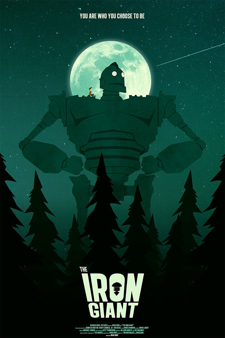 The Iron Giant Adventure Movie Poster Wall Art Print Home Wall Decor