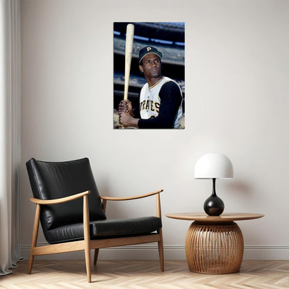 Roberto Clemente Baseball Right Fielder Poster Wall Art Print Home Wall Decor