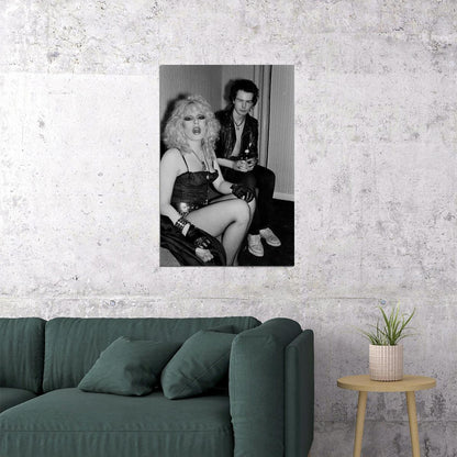 Sid Vicious And Girlfriend Nancy Spungen Poster Wall Art Print Home Wall Decor