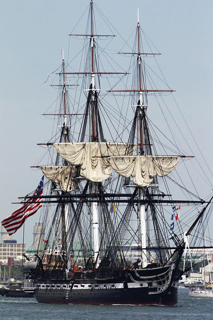 Uss Constitution In Harbor Frigate Poster Wall Art Print Home Wall Decor