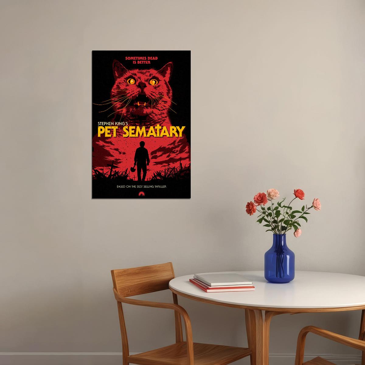 Pet Sematary Stephen King Horror Movie Fantasy Poster Wall Art Print Home Wall Decor