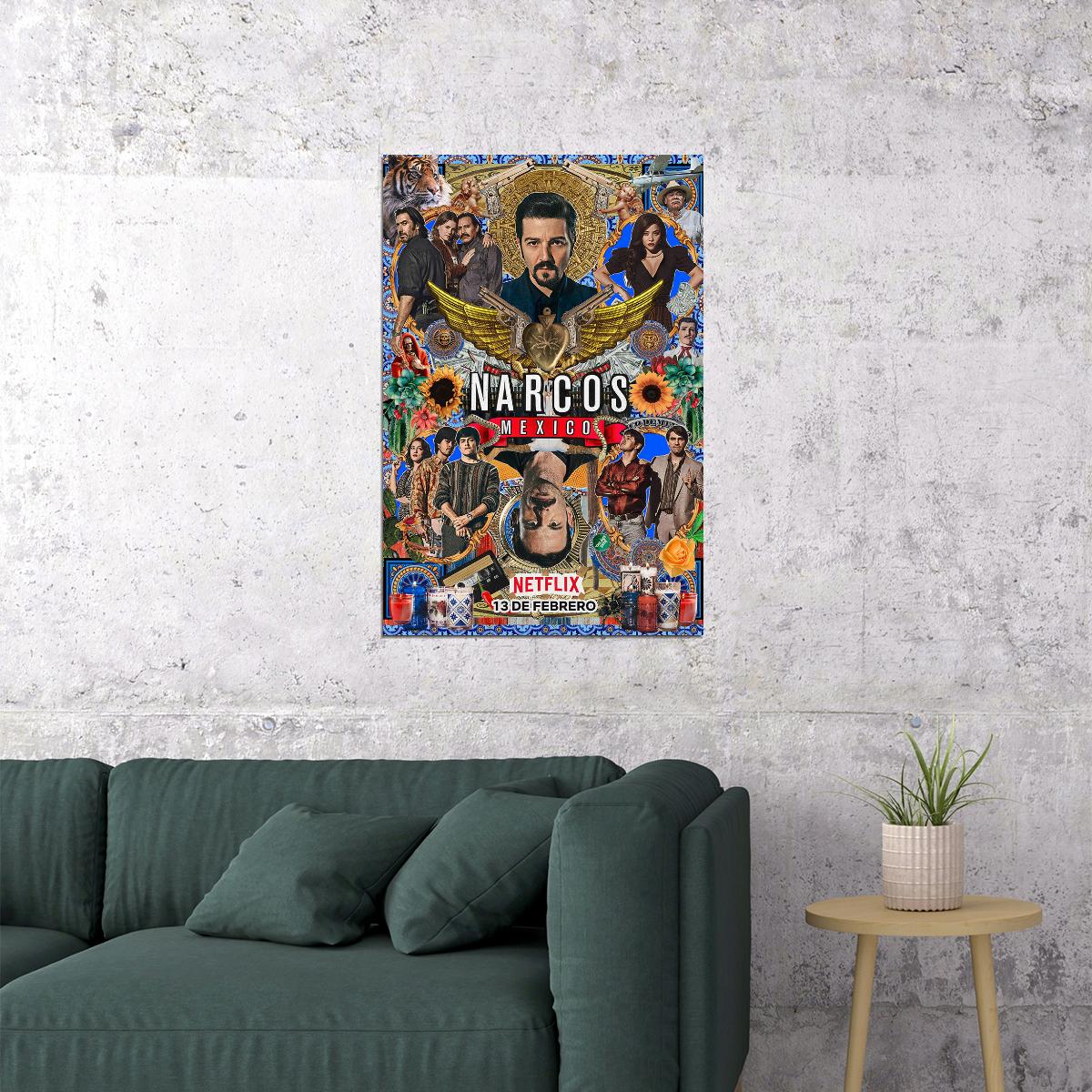 Narcos Mexico Season 2 Action Crime Tv Show Poster Wall Art Print Home Wall Decor