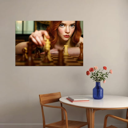 The Queens Gambit Chess Anya Taylor Joy Tv Poster Wall Art Print Home Wall Decor