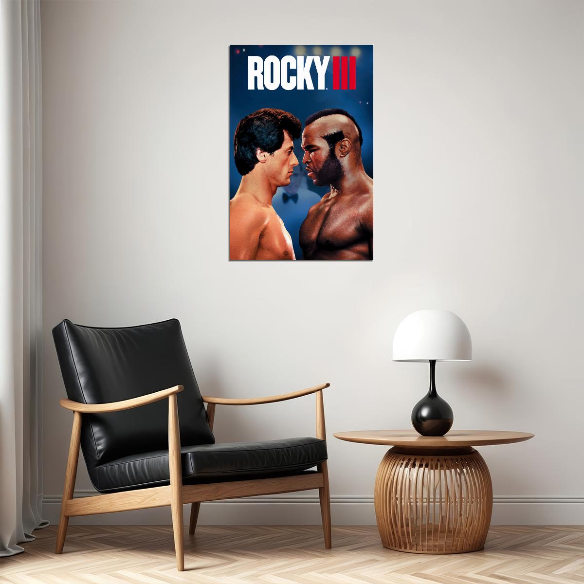 Rocky 3 Iii Movie Sylvester Stallone Boxing Poster Wall Art Print Home Wall Decor