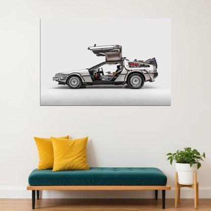 Delorean Dmc-12 Back To The Future Poster Wall Art Print Home Wall Decor