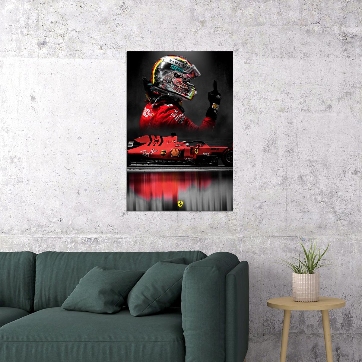 Michael Schumacher Mercedes Germany F1 Driver Poster Wall Art Print Home Wall Decor