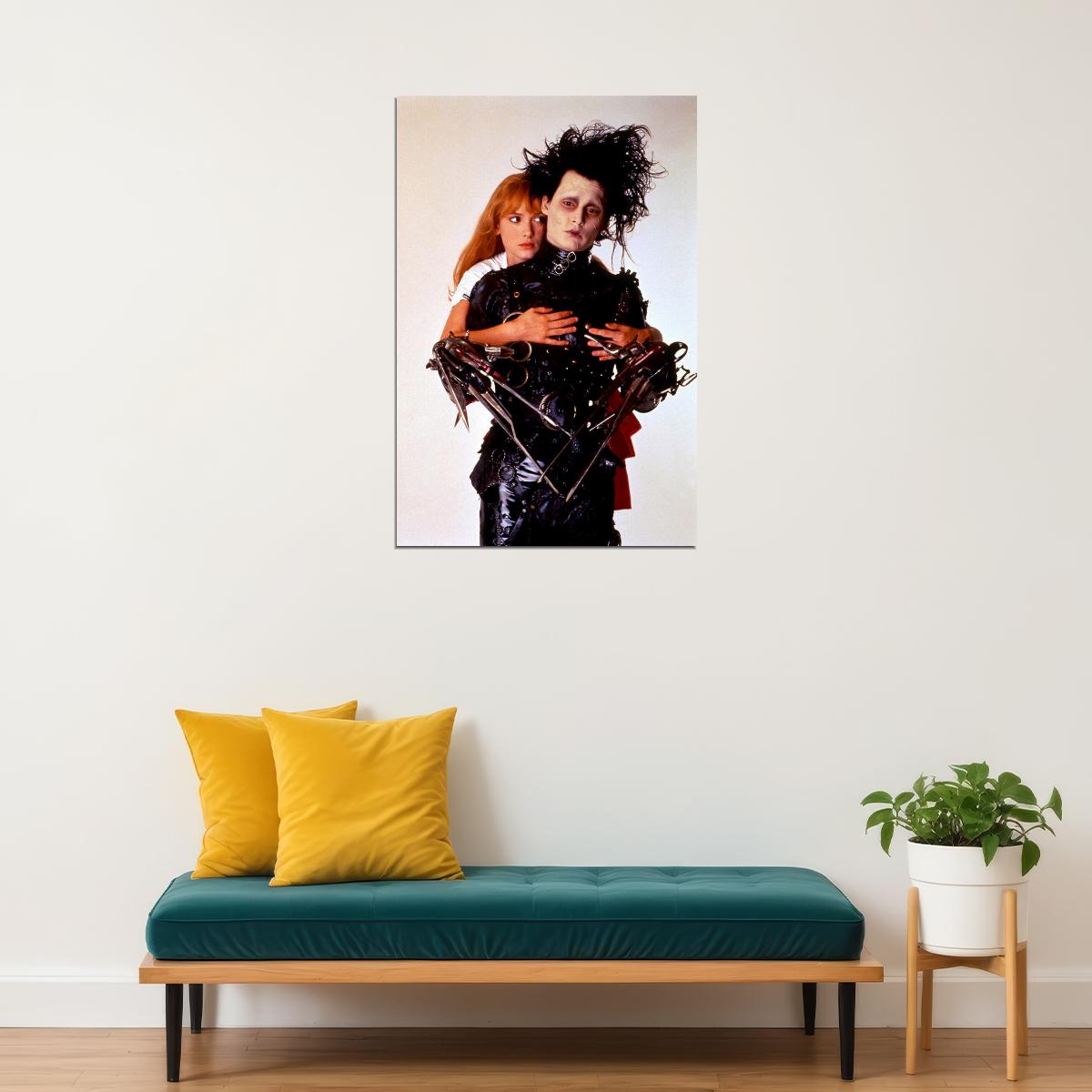 Edward Scissorhands And Kim Fantasy Movie Poster Wall Art Print Home Wall Decor