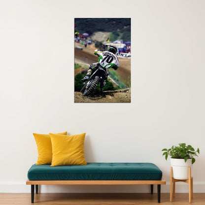 Ricky Carmichael Motorcycle Cross Driver Star Poster Wall Art Print Home Wall Decor