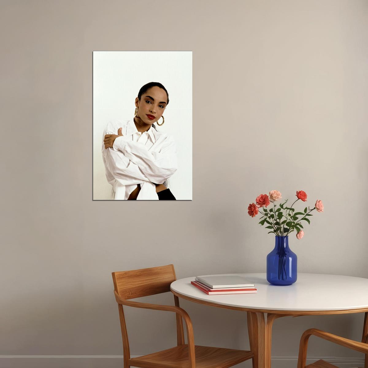 Sade 80's 90's Singer Music Producer Celebrity Poster Wall Art Print Home Wall Decor