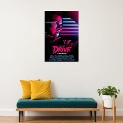 Drive Movie Ryan Gosling Classic Film Comic Action Poster Wall Art Print Home Wall Decor