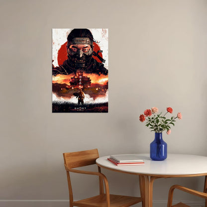 The Game Of Ghost Of Tsushima Video Game Series Action Poster Wall Art Print Home Wall Decor