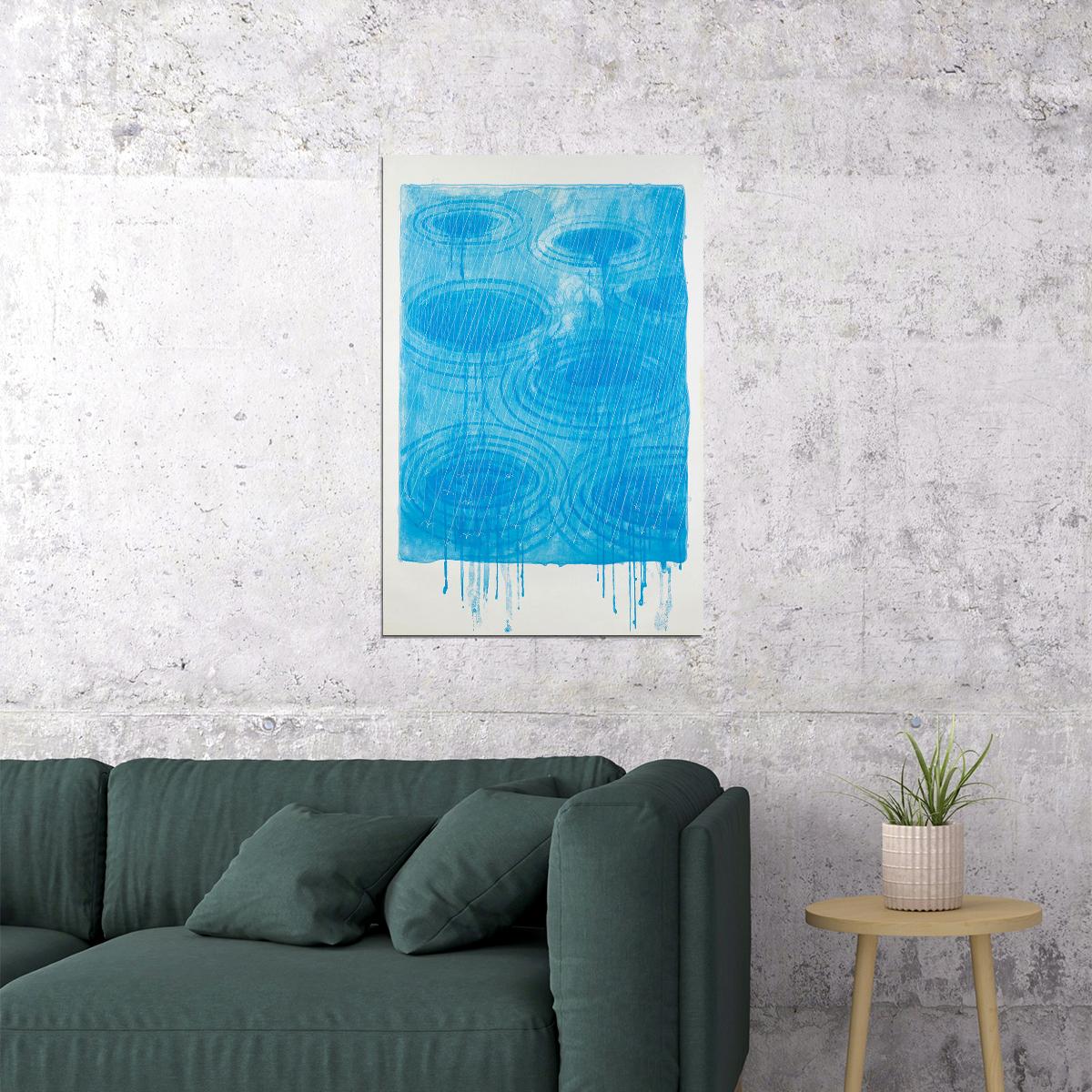 Abstract David Hockney Rain Photo Artist Poster Wall Art Print Home Wall Decor