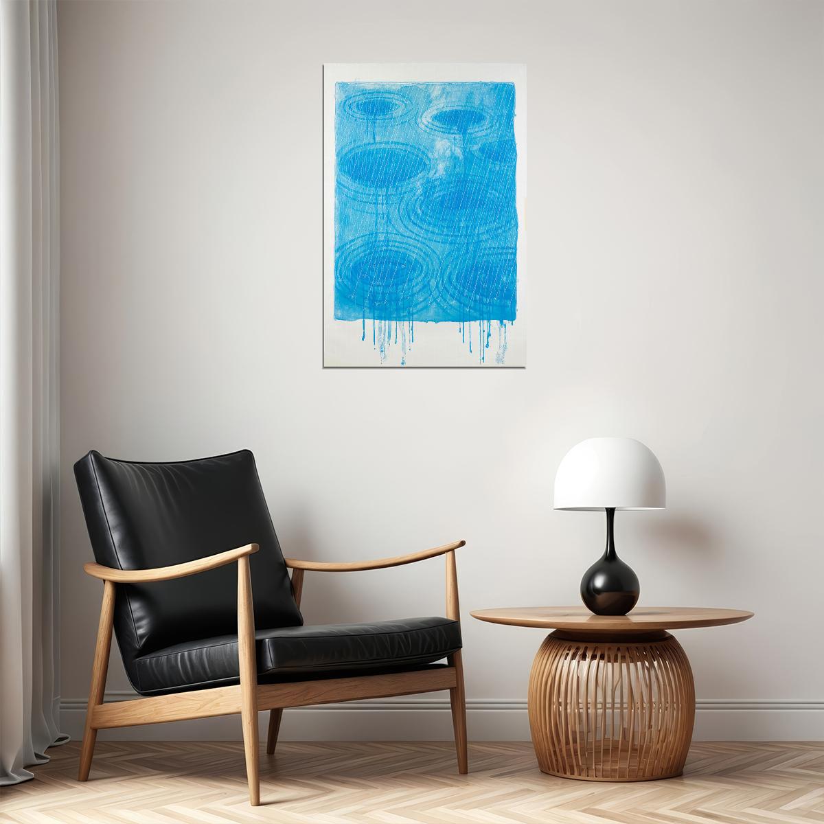 Abstract David Hockney Rain Photo Artist Poster Wall Art Print Home Wall Decor