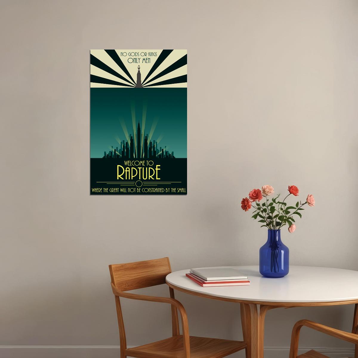 Welcome To Rapture Bioshock Hero Games Adventure Poster Wall Art Print Home Wall Decor