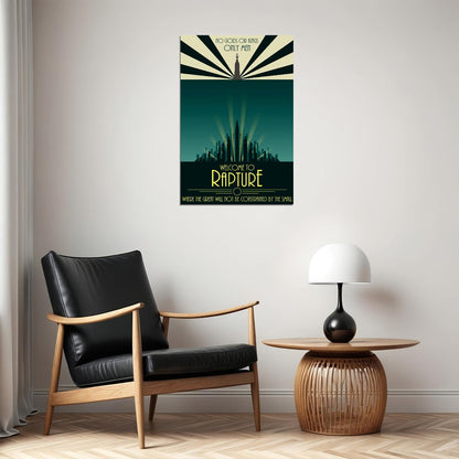 Welcome To Rapture Bioshock Hero Games Adventure Poster Wall Art Print Home Wall Decor