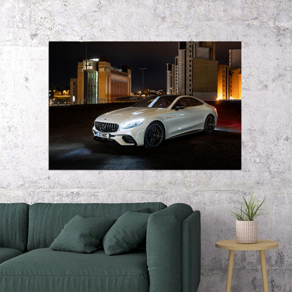 Mercedes Amg S 63 4matic Coupe Expensive Car Poster Wall Art Print Home Wall Decor