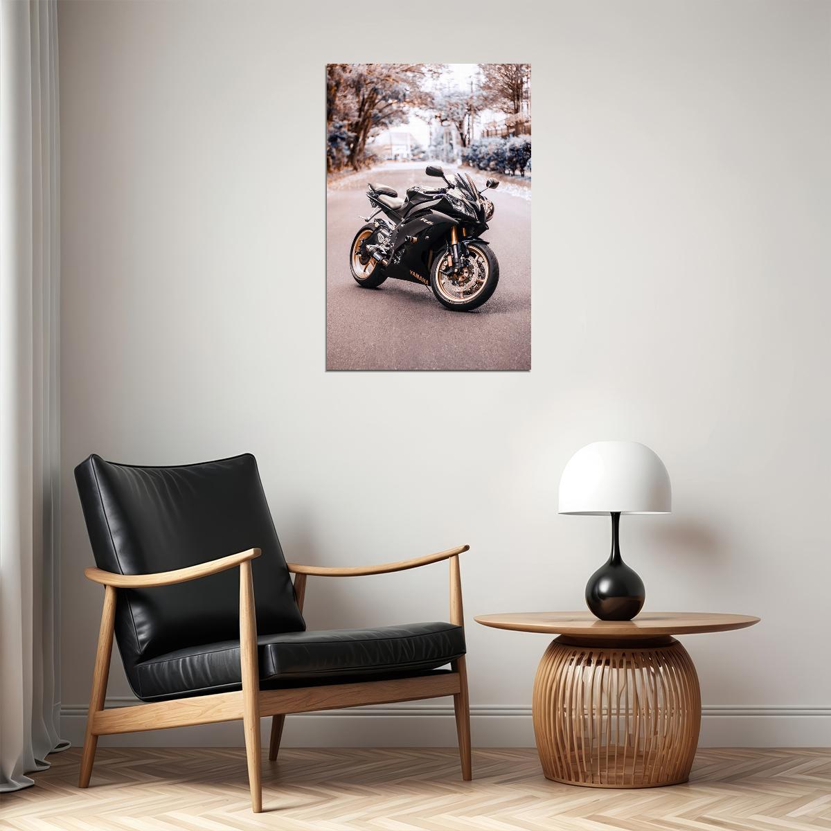 Yamaha R6 Expensive Motorcycle Speed Bike Poster Wall Art Print Home Wall Decor