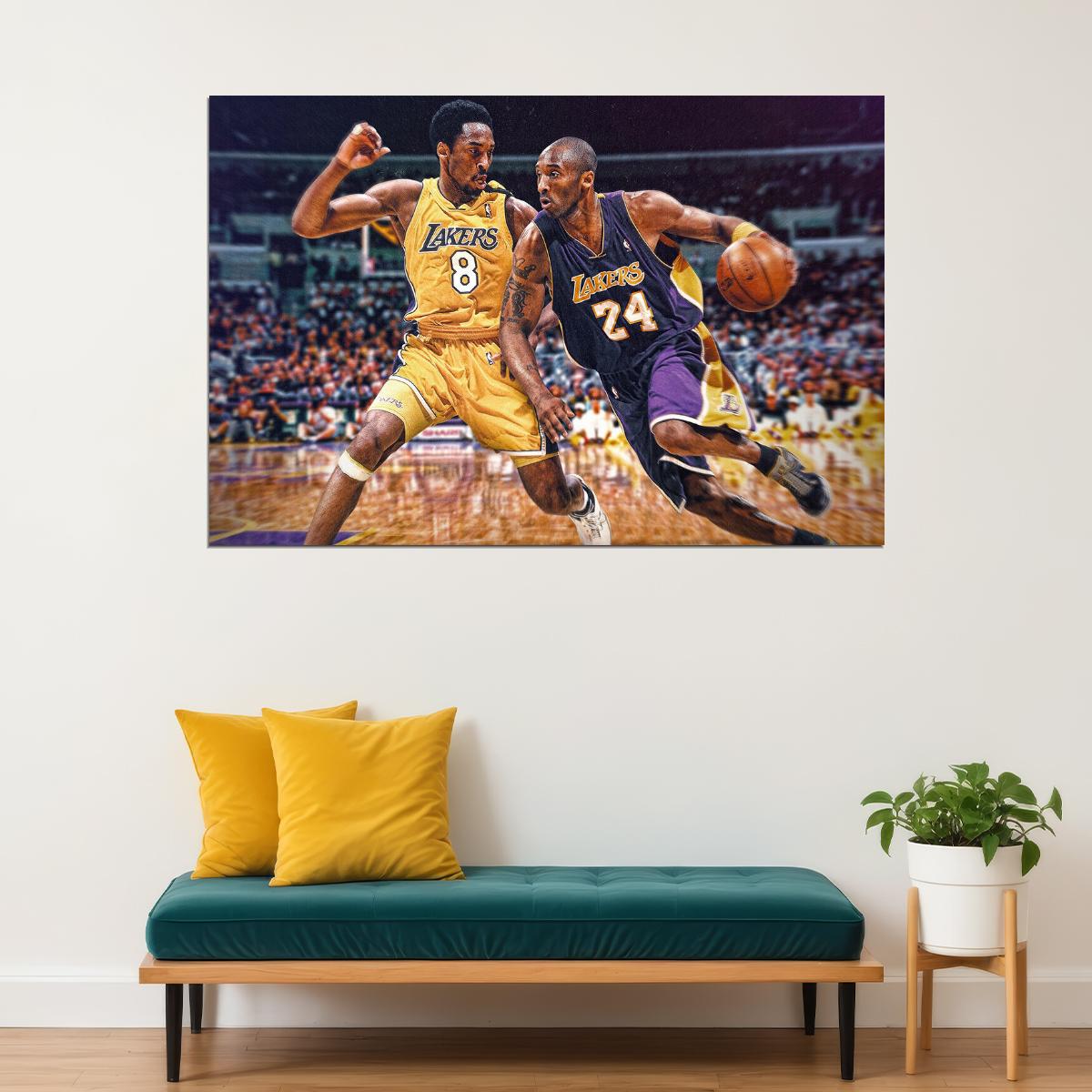 Kobe Kb La Basketball 8 24 Mvp Poster Wall Art Print Home Wall Decor