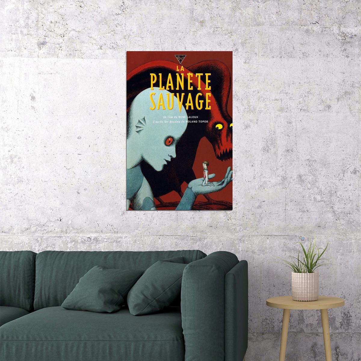 Fantastic Planet La Planete Sauvage Movie Poster Wall Art Print Home Wall Decor