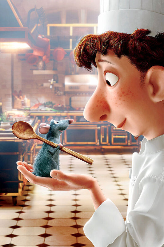 Ratatouille Mouse Cook Collectible Movie 2007 Poster Wall Art Print Home Wall Decor