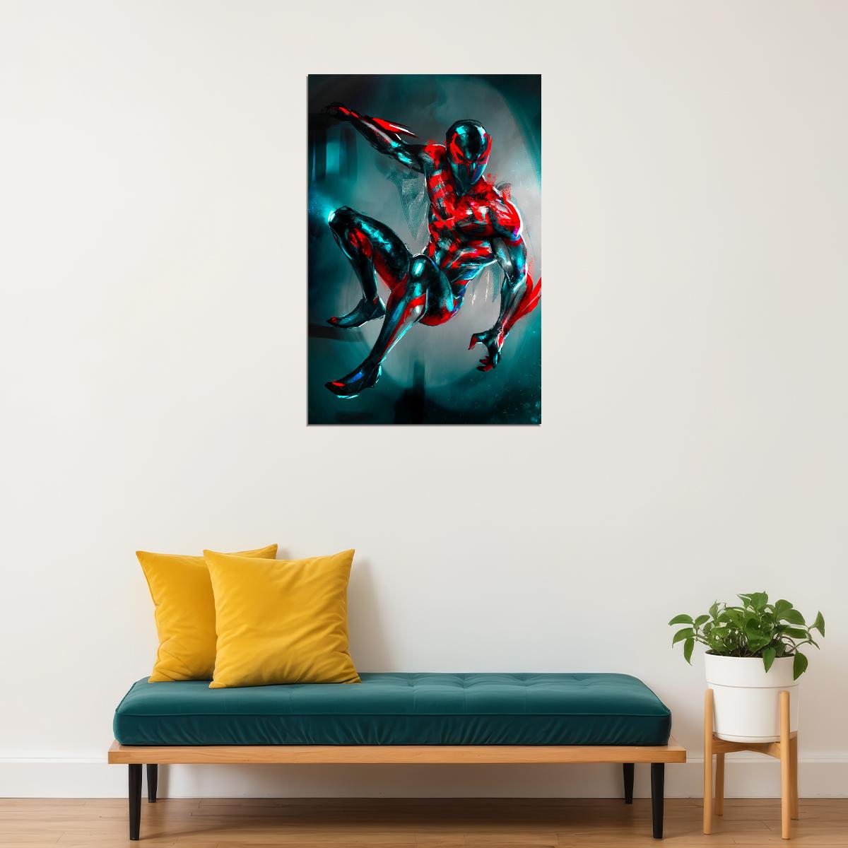 Spider-man 2099 Jumping Poster Wall Art Print Home Wall Decor