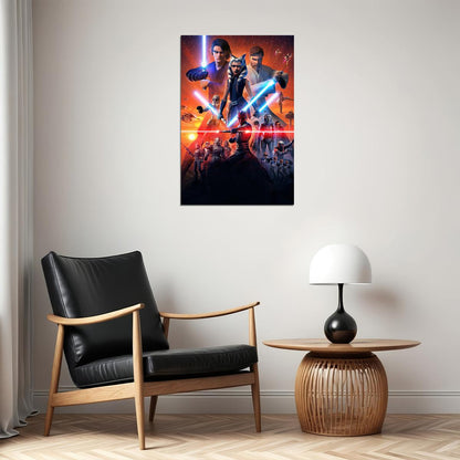 Star Wars The Clone Wars Movie George Lucas Poster Wall Art Print Home Wall Decor