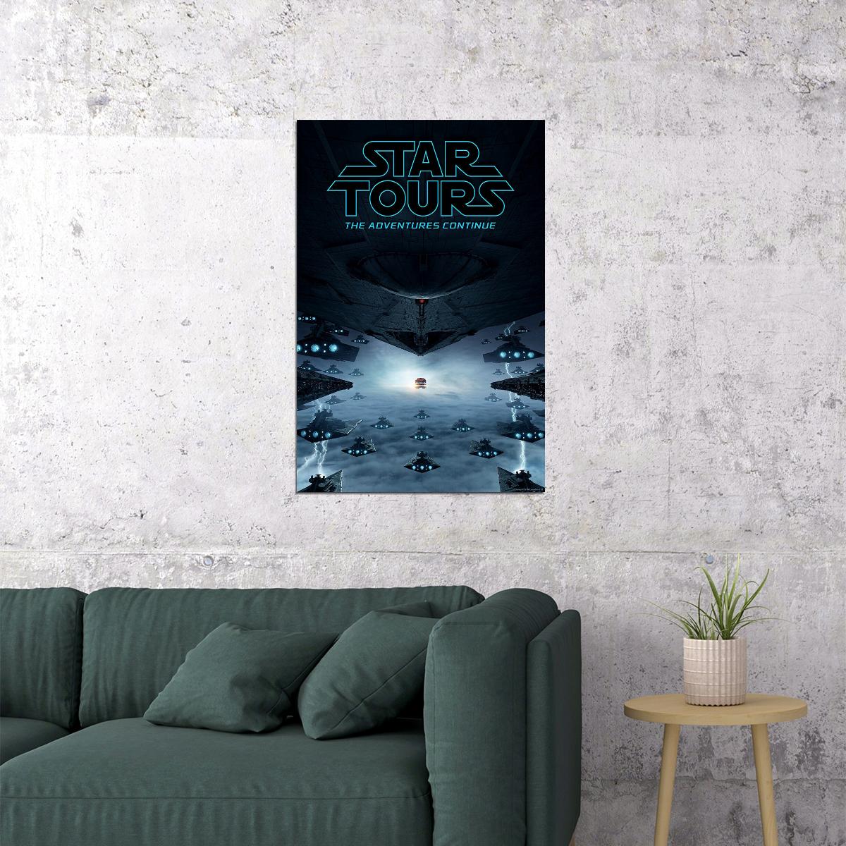 Star Tours Adventure Poster Wall Art Print Home Wall Decor