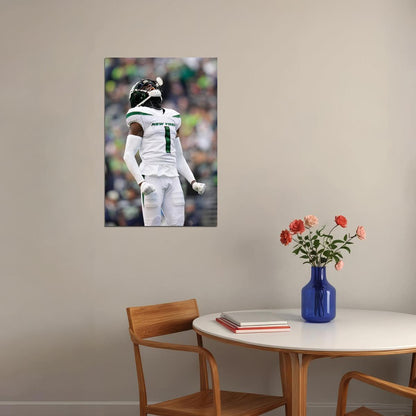 Sauce Gardner New York Jets American Football Player Poster Wall Art Print Home Wall Decor