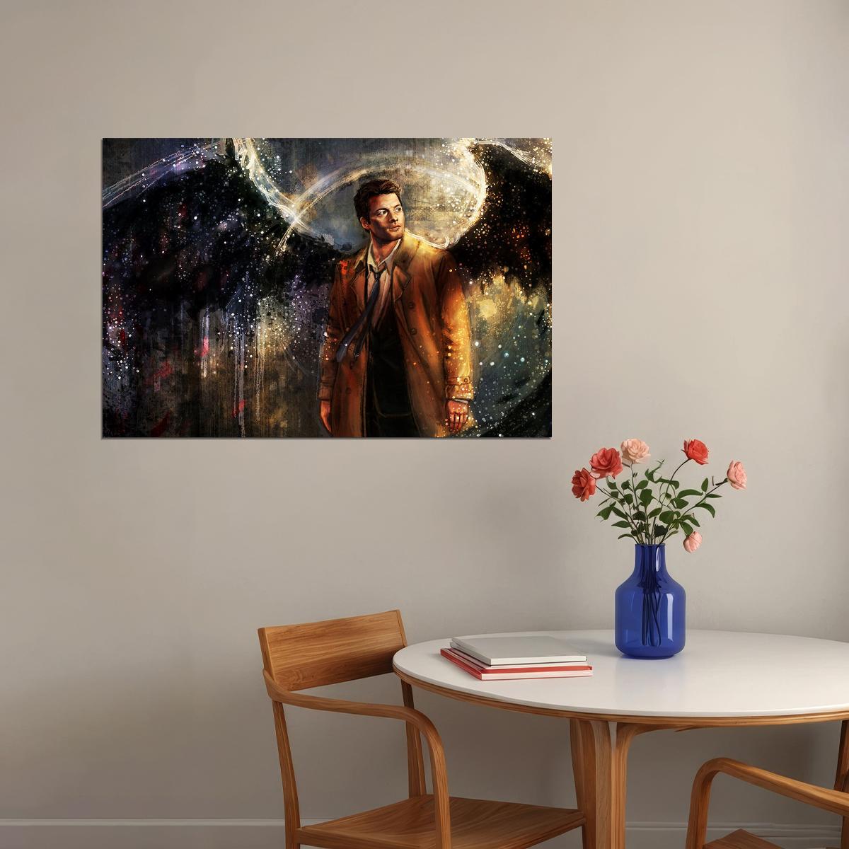 Supernatural Movie Castiel Character Poster Wall Art Print Home Wall Decor