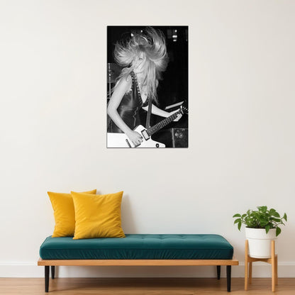 Lita Ford Celebrity Singer Vocalist Star Poster Wall Art Print Home Wall Decor